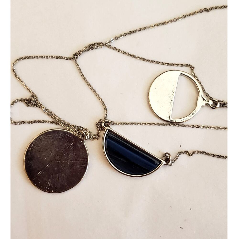 Catherine's 3 for 1 Silver and Blue Necklaces - Picture 2 of 4
